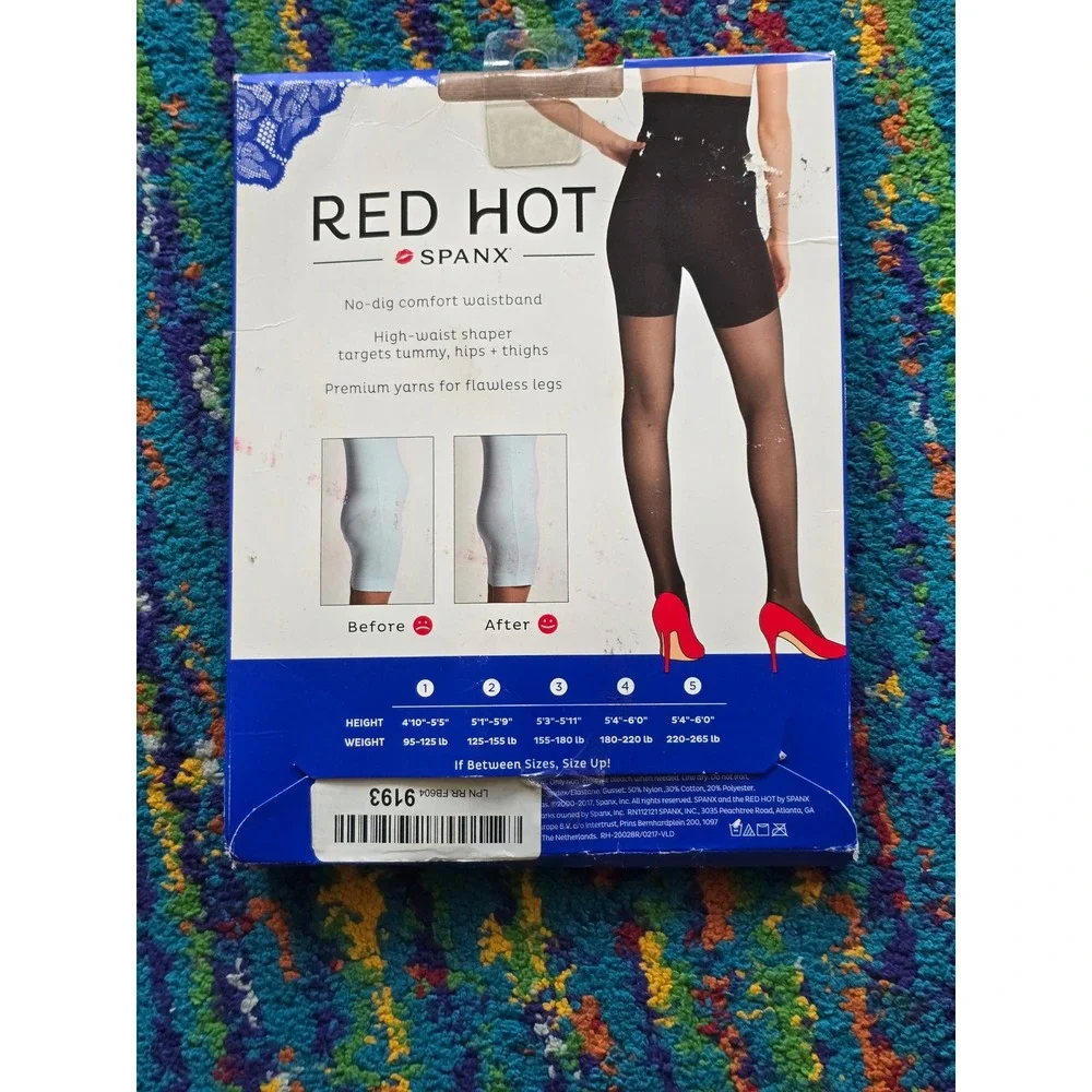 NWT Red Hot by Spanx High-Waist Shaping Sheers Barest Bare Nude Women Size‎ 4